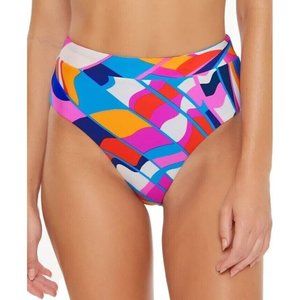 Trina Turk Reversible High-Waist Bikini Swim Bottom Women's Size 8 NWT B1417AFA